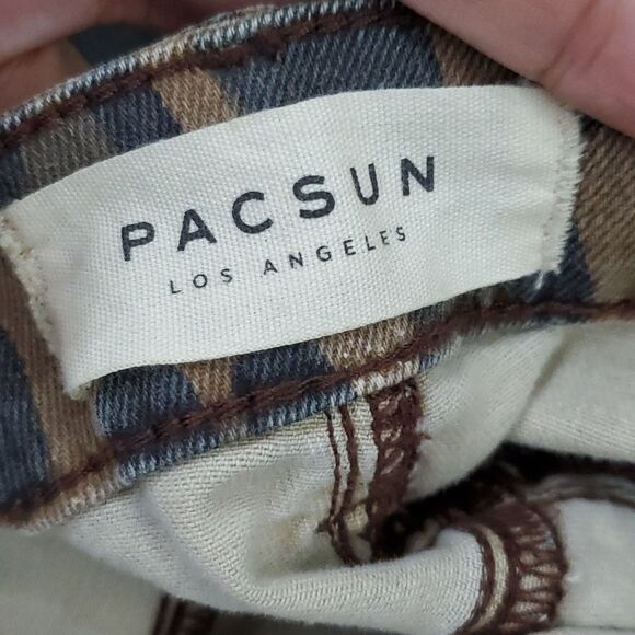 NWT Pacsun Distressed Ripped Leopard Mid-Rise Skinny Denim Jeans - Picture 7 of 12